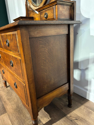Edwardian Oak Dressing Table