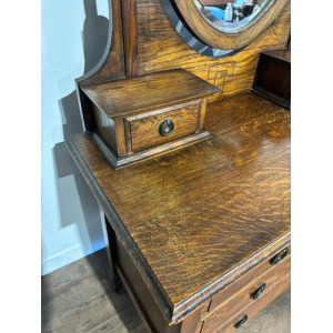 Edwardian Oak Dressing Table