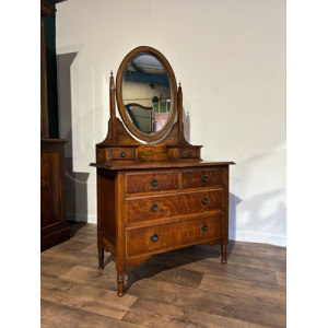 Edwardian Oak Dressing Table