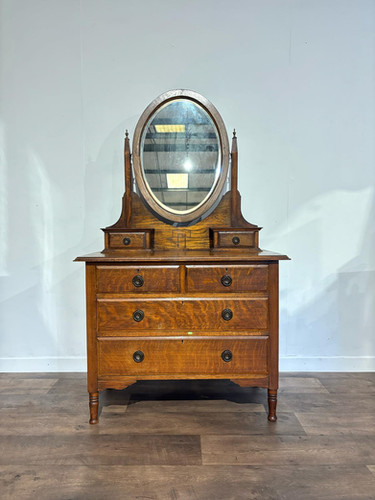 Edwardian Oak Dressing Table