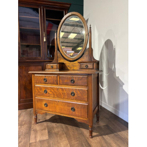 Edwardian Oak Dressing Table