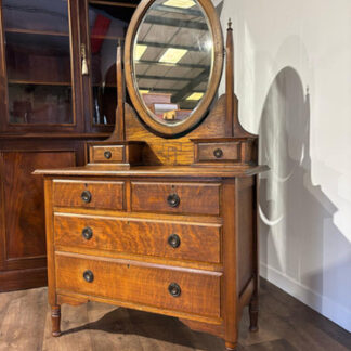 Edwardian Oak Dressing Table