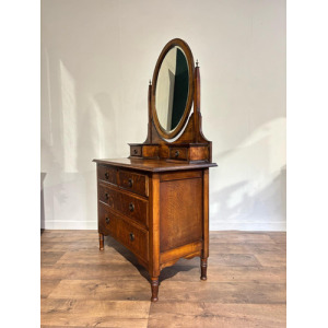 Edwardian Oak Dressing Table