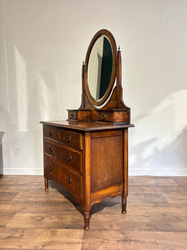 Edwardian Oak Dressing Table