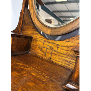 Edwardian Oak Dressing Table