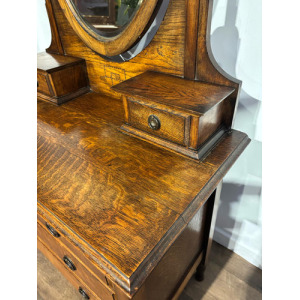 Edwardian Oak Dressing Table
