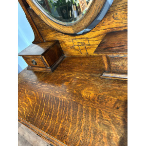 Edwardian Oak Dressing Table