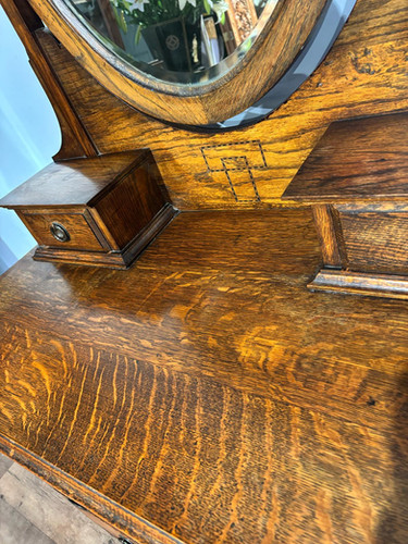 Edwardian Oak Dressing Table