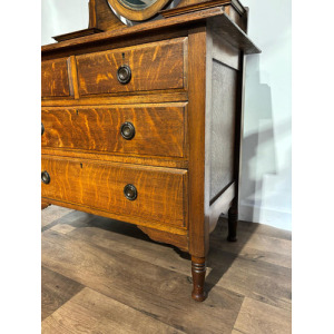 Edwardian Oak Dressing Table