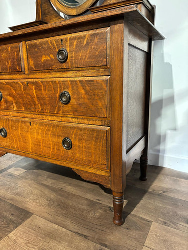 Edwardian Oak Dressing Table