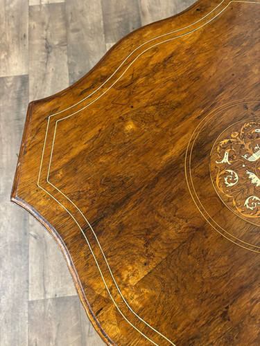 Edwardian Rosewood Inlaid Window Table