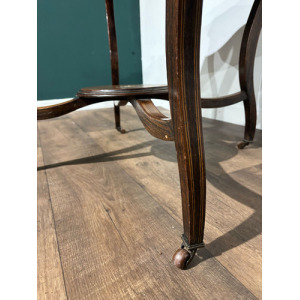 Edwardian Rosewood Inlaid Window Table