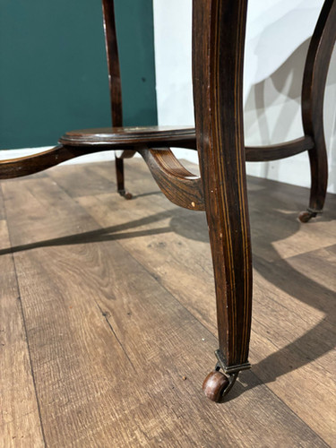 Edwardian Rosewood Inlaid Window Table