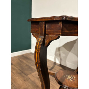 Edwardian Rosewood Inlaid Window Table