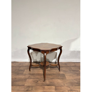 Edwardian Rosewood Inlaid Window Table