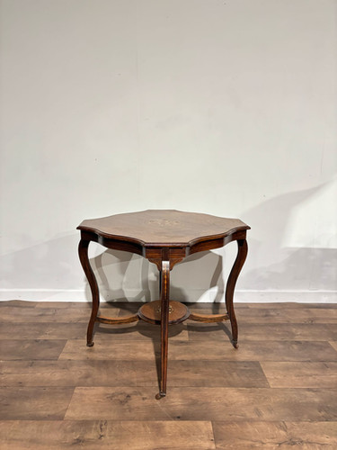 Edwardian Rosewood Inlaid Window Table