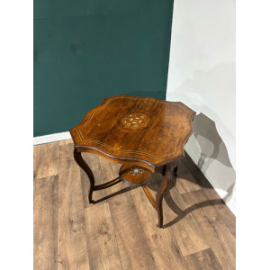 Edwardian Rosewood Inlaid Window Table