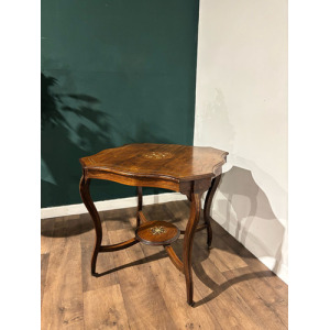 Edwardian Rosewood Inlaid Window Table