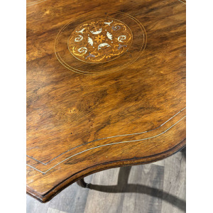 Edwardian Rosewood Inlaid Window Table