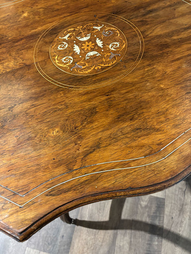 Edwardian Rosewood Inlaid Window Table