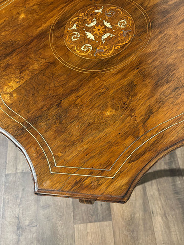 Edwardian Rosewood Inlaid Window Table