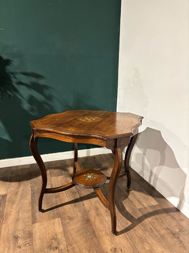 Edwardian Rosewood Inlaid Window Table