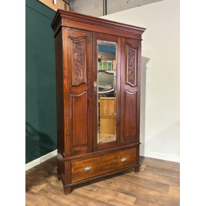 Edwardian Walnut Wardrobe