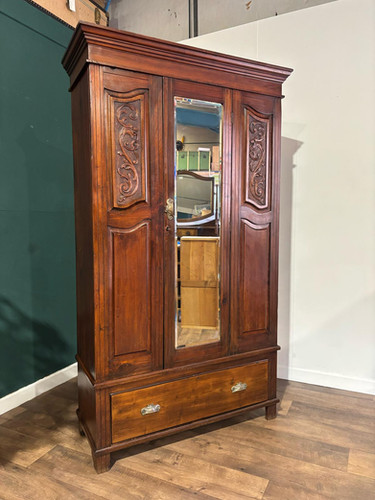 Edwardian Walnut Wardrobe