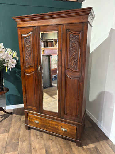 Edwardian Walnut Wardrobe
