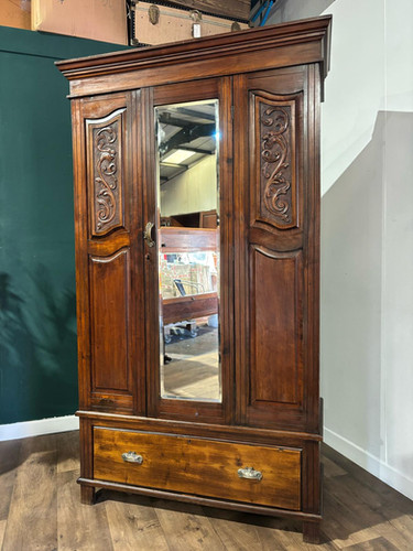 Edwardian Walnut Wardrobe