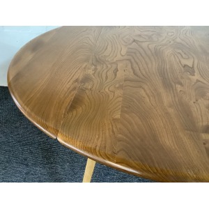 Ercol Windsor 384 Drop Leaf Dining Table In Original Natural Elm Finish.