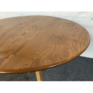 Ercol Windsor 384 Drop Leaf Dining Table In Original Natural Elm Finish.