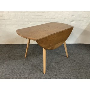 Ercol Windsor 384 Drop Leaf Dining Table In Original Natural Elm Finish.