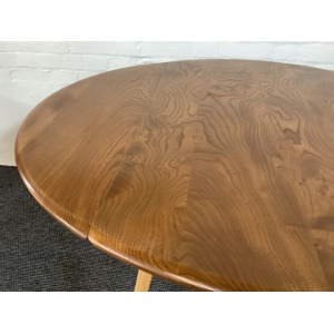 Ercol Windsor 384 Drop Leaf Dining Table In Original Natural Elm Finish.