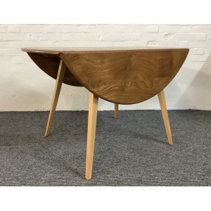 Ercol Windsor 384 Drop Leaf Dining Table In Original Natural Elm Finish.