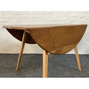Ercol Windsor 384 Drop Leaf Dining Table In Original Natural Elm Finish.