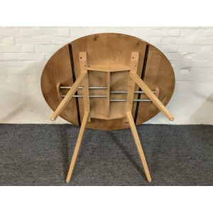 Ercol Windsor 384 Drop Leaf Dining Table In Original Natural Elm Finish.