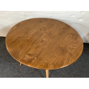 Ercol Windsor 384 Drop Leaf Dining Table In Original Natural Elm Finish.