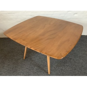 Ercol Windsor 492 Drop Leaf Dining Table In Natural Elm Finish.