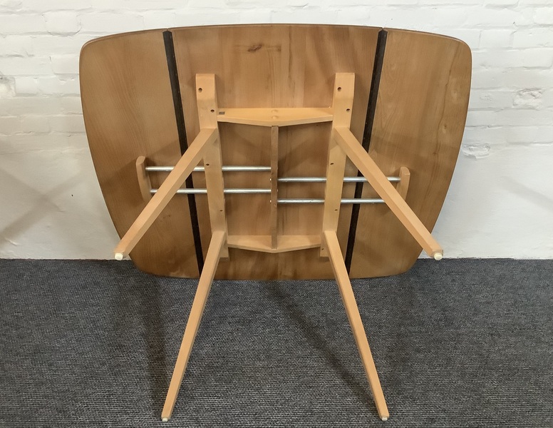 Ercol Windsor 492 Drop Leaf Dining Table In Natural Elm Finish.