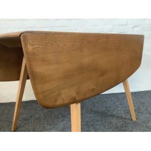 Ercol Windsor 492 Drop Leaf Dining Table In Natural Elm Finish.