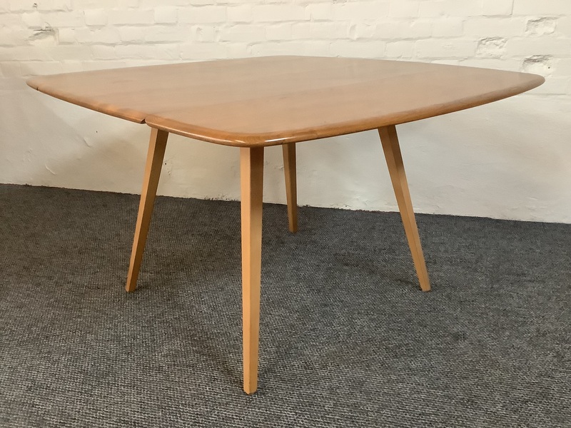 Ercol Windsor 492 Drop Leaf Dining Table In Natural Elm Finish.