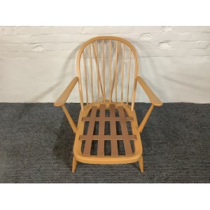 Ercol Windsor Bergere Easy Chair In Light Finish.