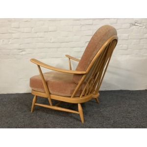 Ercol Windsor Bergere Easy Chair In Light Finish.