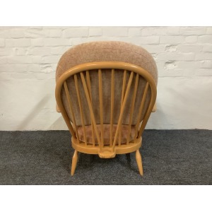 Ercol Windsor Bergere Easy Chair In Light Finish.
