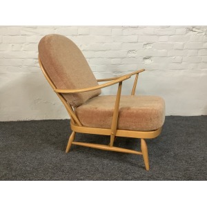 Ercol Windsor Bergere Easy Chair In Light Finish.