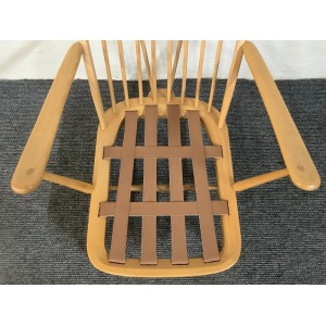 Ercol Windsor Bergere Easy Chair In Light Finish.