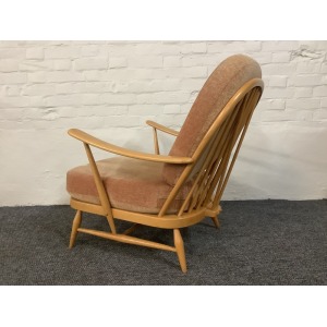 Ercol Windsor Bergere Easy Chair In Light Finish.