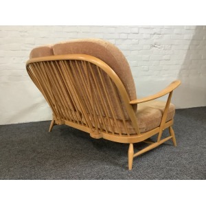 Ercol Windsor Bergere Two Seater Settee In Light Finish