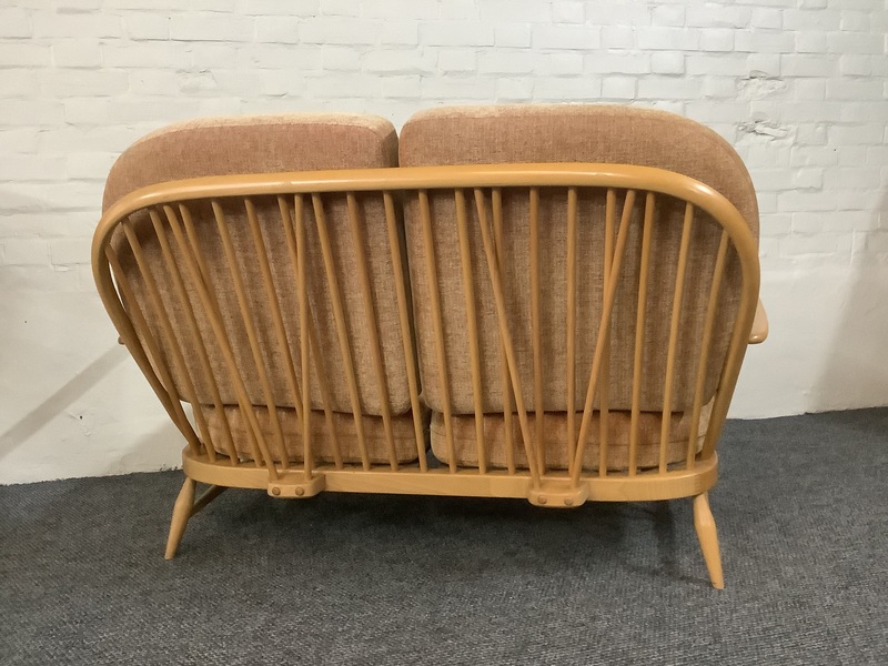 Ercol Windsor Bergere Two Seater Settee In Light Finish